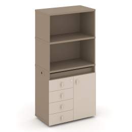 Набор 2 Тумба одиночная с надставкой ES.NB.1V-2